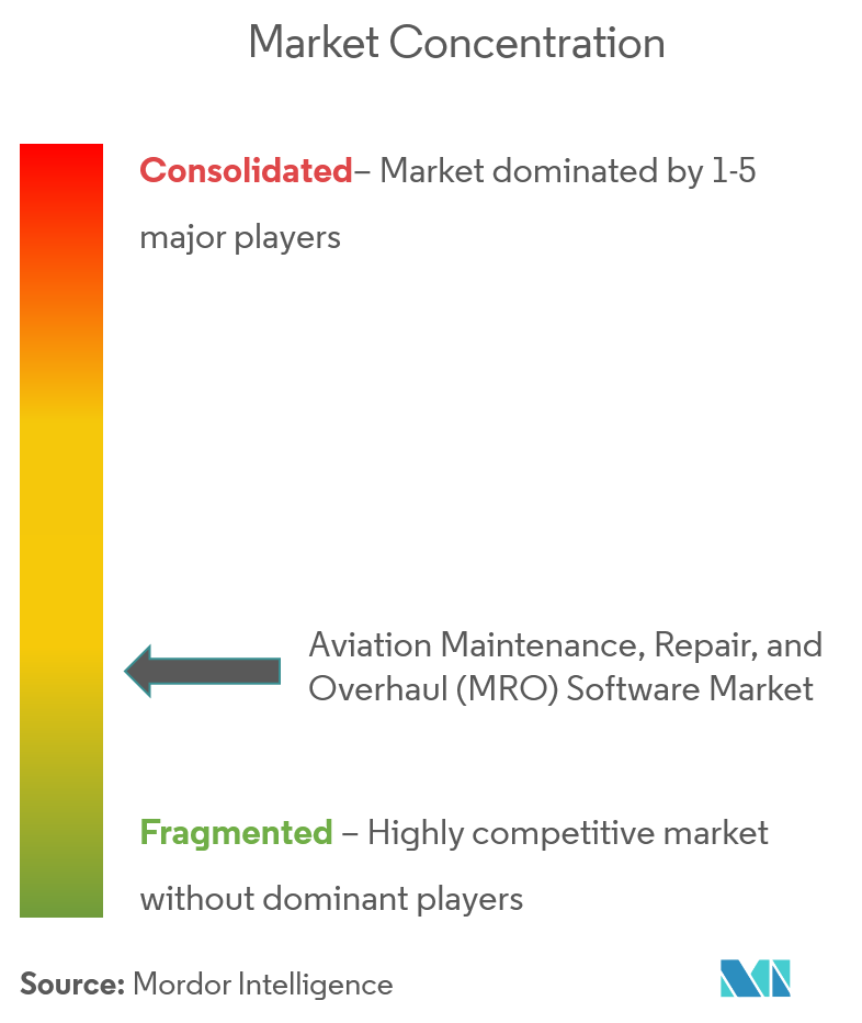 Aviation Maintenance Repair and Overhaul (MRO) Software Market Concentration